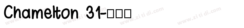 Chamelton 31字体转换